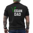 Father's Day Veganism Vegan Dad Mens Back Print T-shirt