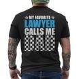 My Favorite Lawyer Calls Me Dad Cute Father For Father's Day Men's T-shirt Back Print