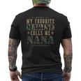 My Favorite Marine Calls Me Nana Veterans Day Mens Back Print T-shirt