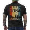 February 1964 59 Years Of Being Awesome Vintage Mens Back Print T-shirt