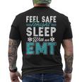 Feel Safe Tonight Sleep With An Emt Men's T-shirt Back Print