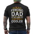 Fencing Dad I'm A Dad VintageF516 Men's T-shirt Back Print