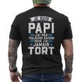 Fête Des Grands-Pères Papi Jamais Tort Super Papy T-shirt imprimé au dos