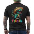 Lets Fiesta DinosaurRex Cinco De Mayo Mexican Party Men's T-shirt Back Print