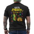 Lets Fiesta Taco Avocado Cinco De Mayo Mexican Party Men's T-shirt Back Print