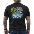 My First Cruise 2024 First Time Cruise Vacation 2024 Men's T-shirt Back Print