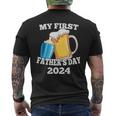 My First Father's Day As A Dad Father's Day 2024 Best Men's T-shirt Back Print