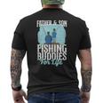 Fishing Buddies Dad Father Son Mens Back Print T-shirt