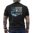 Fishing Stuff For Father's Day Reel Cool Dad American Flag Mens Back Print T-shirt