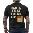 Floppy Disk Back That Thing Up Computer It Pro Men's T-shirt Back Print