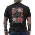 Floral He Is Risen He Is Not Here Just As He Said Men's T-shirt Back Print