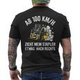 Forklift Driver Lagerist Slogan Forklift T-Shirt mit Rückendruck