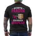 Forklift Driver Slogan Idea T-Shirt mit Rückendruck