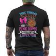 Free Throws Or Pink Bows Your Auntie Loves You Gender Reveal Men's T-shirt Back Print