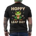 Frog Hoppy Leap Day February 29 Birthday Leap Year Leap Day Men's T-shirt Back Print
