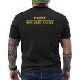 Front Toward Enemy Military Claymore-Mine Military Men Mens Back Print T-shirt