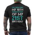 31St Birthday 31 Years Old Party Men's T-shirt Back Print