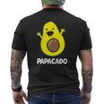 Avocado Dad Guacamole Avocado Papacado Mens Back Print T-shirt