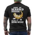Bearded Dragon Reptile Lizard Bearded Dragon Men's T-shirt Back Print