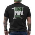Best Papa By Par Father's Day Golf Dad Grandpa Mens Back Print T-shirt