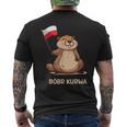 Bober Bóbr Kurwa Internet Meme Poland Flag Beaver T-Shirt mit Rückendruck