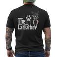 The Catfather Cat Dad Lovers Fathers Day Men's T-shirt Back Print