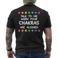 Chakra Yoga Lover Meditation Sport Pose Men's T-shirt Back Print