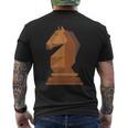 Chess Chess Player Springer T-Shirt mit Rückendruck