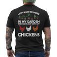 Chicken For Men Women Gardening Chicken Lovers Garden Men's T-shirt Back Print