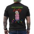 Crazy Stitching Lady With Quilting Patterns For Sewers Men's T-shirt Back Print