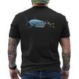 Diving Scuba Diving Deep Sea Diver Shark Novelty Men's T-shirt Back Print