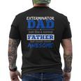 Exterminator Dad Best Father's Day Mens Back Print T-shirt