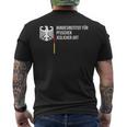 German Federal Institute For Pfuschen Of Any Kind Black T-Shirt mit Rückendruck