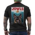German Shepherd Jowls Hamburger Gsg Dog Mom Dog Dad Men's T-shirt Back Print