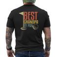 For Golf Lovers Best Grandpa By Par Mens Back Print T-shirt