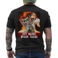 Gym Weightlifting Hit Maxes Evade Taxes Workout Meme Men's T-shirt Back Print