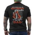 Heavy Equipment Operator Dad Usa Flag Patriotic Men's T-shirt Back Print