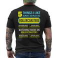 Hobby Roller Coaster 5 Things For Women Men's T-shirt Back Print