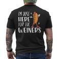 Hot Dog I'm Just Here For The Wieners Sausage Lovers Men's T-shirt Back Print