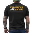 Ich Gender Nicht Ich Habe Einen Schulabschluss Green T-Shirt mit Rückendruck