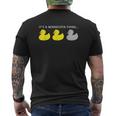Minnesota Duck Duck Grey Duck Mens Back Print T-shirt