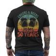 Old Drinker 50Th Cheers And Beers To My 50 Years Men's T-shirt Back Print