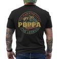 Poppa The Man The Myth The Legend Fathers Day Men's T-shirt Back Print