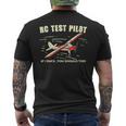 Rc Pilot Airplane Aircraft Drone Vintage Men's T-shirt Back Print