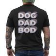 Retro Dog Dad Bod Gym Workout Fitness Mens Back Print T-shirt