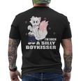 Silly Boy Kisser Meme Femboy Gay Pride Lgbtq Men's T-shirt Back Print