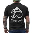 Snowboard Schifoan Snowboarder Skiing Ski T-Shirt mit Rückendruck