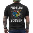 Speedcube Competitive Puzzle Boys Math Lover Cube Men's T-shirt Back Print