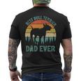 Vintage Best Bull Terrier Dad Ever Father's Day Men's T-shirt Back Print
