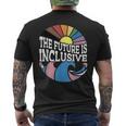 The Future Is Inclusive Lgbt Retro Gay Rights Pride Month Men's T-shirt Back Print